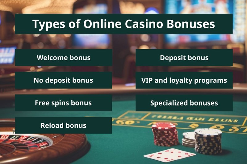Exploring the Types of Online Casino Bonuses Available - overview