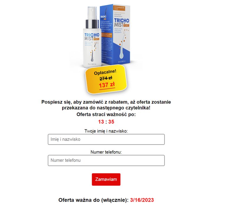 Trichomist Forte na włosy – Co mówią lekarze?, trichomist forte forum